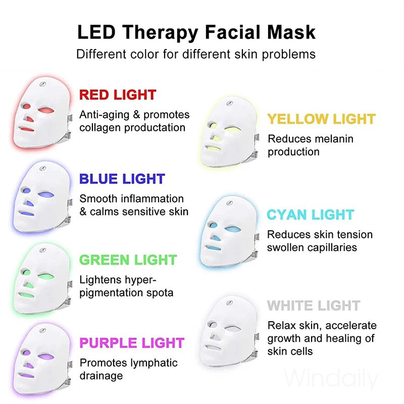 Wireless LED Light Therapy Face Mask